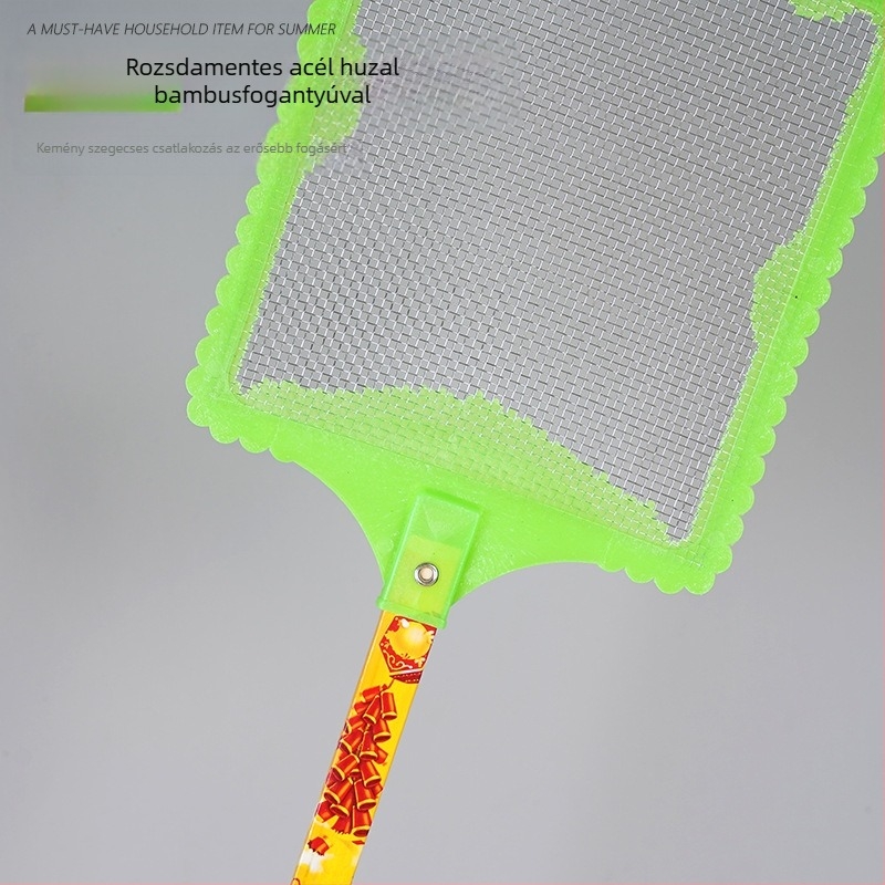 Ke Yue bambusz hosszú nyelű légycsapó – egyszerű stílus, nem toxikus, légyre, szúnyogokra és termitekre