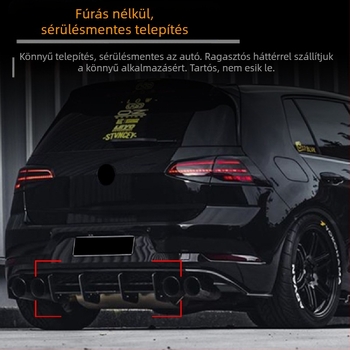 Hátsó lip spoiler VW Golf Mk7.5R (2017–2019), ABS, a hátsó peremre szerelhető, modell: rear air knife, AMP-Z