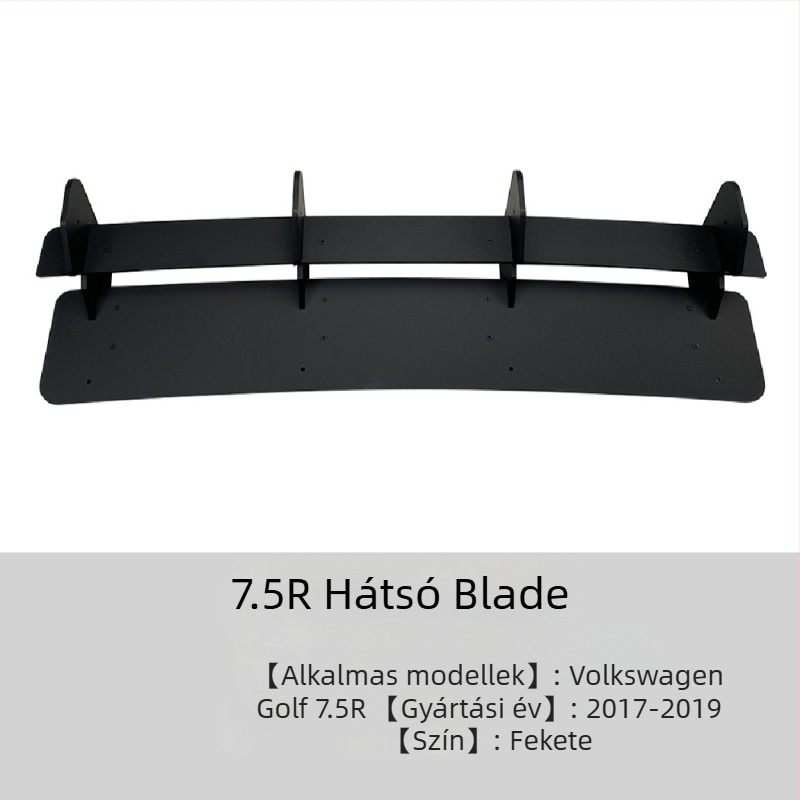 Hátsó lip spoiler VW Golf Mk7.5R (2017–2019), ABS, a hátsó peremre szerelhető, modell: rear air knife, AMP-Z