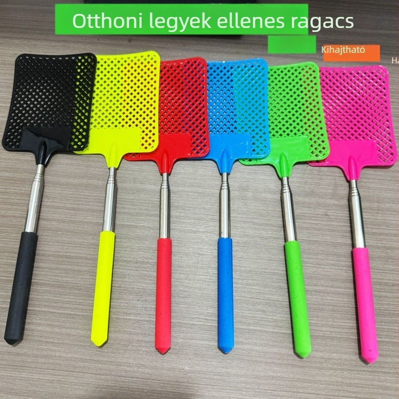 Szúnyogcsapó teleszkópos, vastagított műanyag, háztartási használatra, testreszabható, nem toxikus