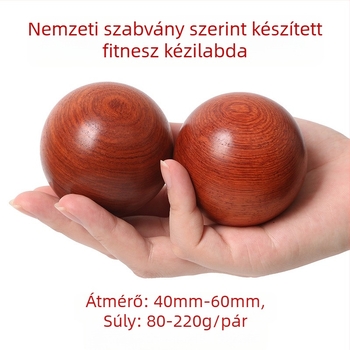 Rosewood kéz-gyakorló labda, tömörfa edzőlabda középkorúak és idősek számára