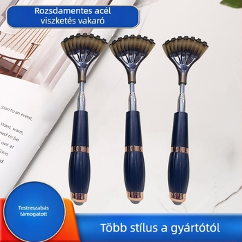 Rozsdamentes acél hátvakaró, kihúzható