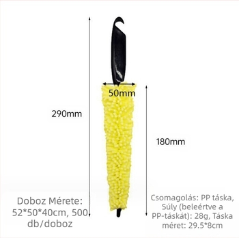 Speedmate autógumi tisztító ecset – multifunkcionális kerék- és felni tisztító eszköz, műanyag + szivacs