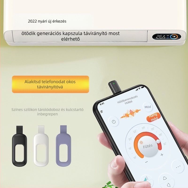 Okos infravörös távirányító adó mobiltelefonokhoz, modell 54156, USB interfész (Apple/Huawei), műanyag-ötvözet kivitel, érintőképernyő nélkül