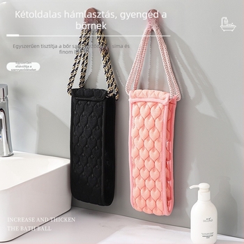 Kétoldalas hátkefés tusolóeszköz – hosszú szalag exfoláló, Márka Bath Water Flange, univerzális használat
