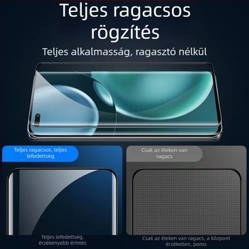 OnePlus 13 teljes ragasztású edzett üveg ívelt kijelzővédő, HD, ütésálló