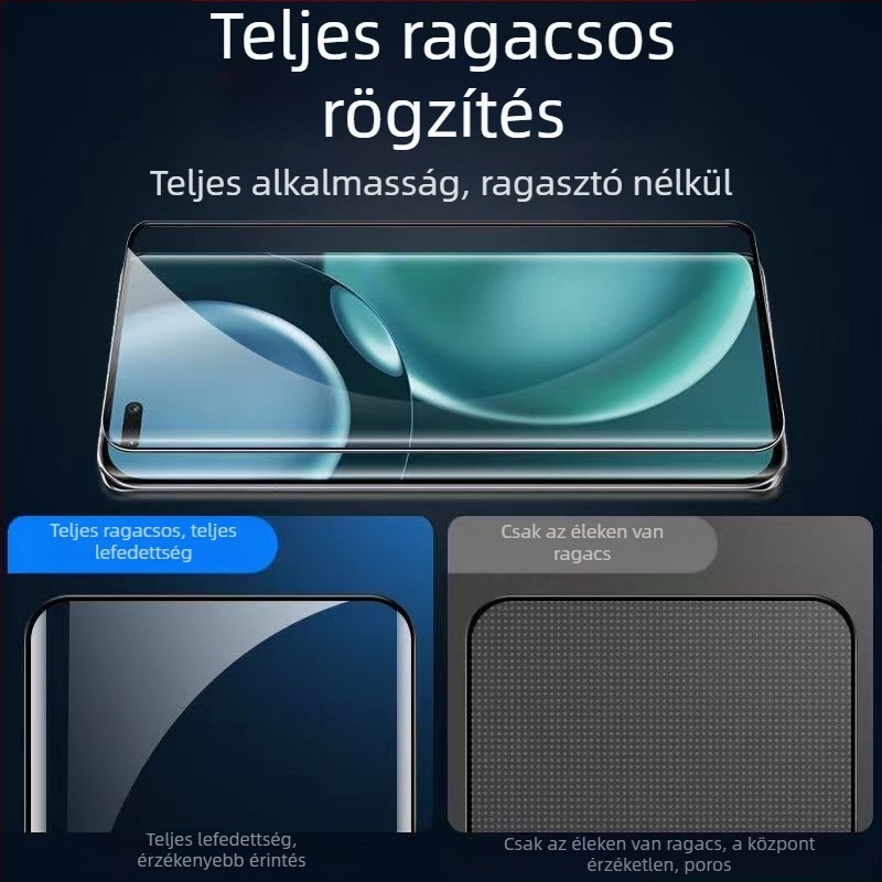 OnePlus 13 teljes ragasztású edzett üveg ívelt kijelzővédő, HD, ütésálló