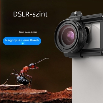 APEXEL APL-ZM100 mobiltelefon zoom makroobjektív, magas felbontású makroobjektív rovarok, virágok és ékszerek fotózásához