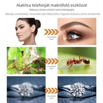 Mobiltelefon makroobjektív F06, Neutral márka, univerzális kompatibilitás