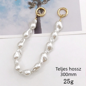 Kötél lánc telefonhoz — kézzel szőtt, anyaga műanyag/gyanta, profilált minta, divatos irodai stílus