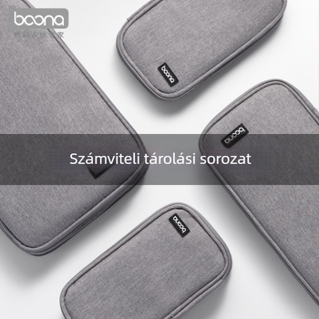 Baona BN-D010 Digitális kiegészítők tároló tok, Oxford anyag, 1 kg teherbírás, varrott kivitel, 3C elektronikai csomagolás