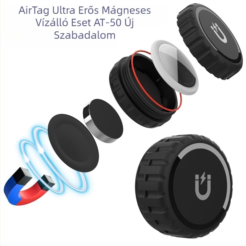 Kusk AT PC kemény tok Apple Airtaghez, injekciós formázással, modell AT, sorozat AT