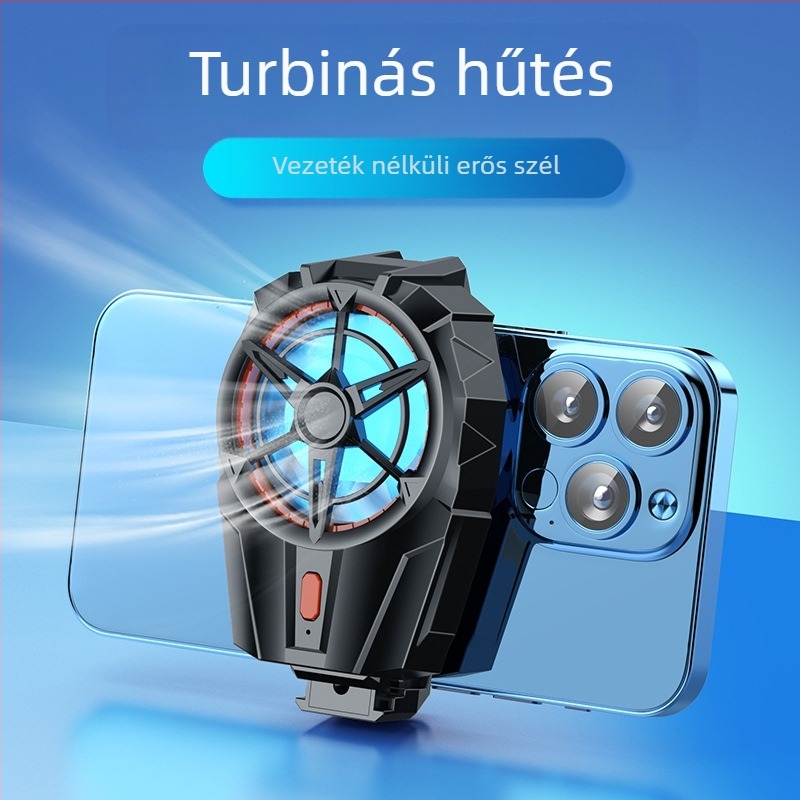 X52/X52A USB hátsó klipek hűtő, kompatibilis Android és iPhone, 5V USB energiaellátás, ABS ház, USB interfész