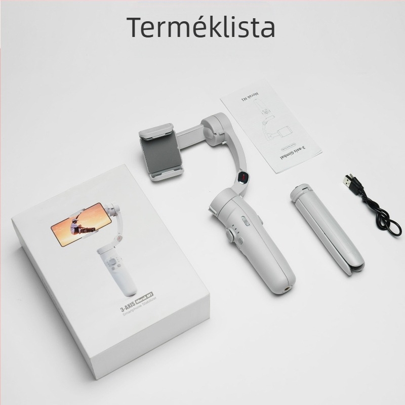 XYXD F5 háromtengelyes stabilizátor telefonhoz Bluetooth, alumíniumötvözet, távirányító