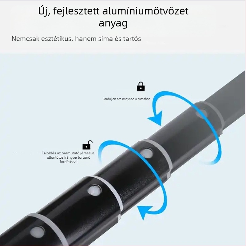 Padlón álló mobiltelefon és tablet tartó fotózáshoz (Anyag: alumínium-ötvözet; Nyerő terhelés: legfeljebb 2 kg; PTZ típus: háromdimenziós gimbal; Szekciók száma: 5; Magasság állítható)