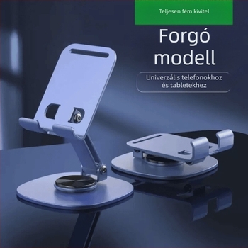 Teljesen fémvázas forgatható mobiltartó, összecsukható, üreges hőelvezető kivitel, mechanikus hanggal