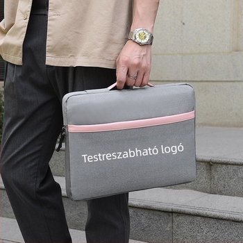 Flanel belsővel rendelkező laptop táska, tablet rekesz, uniszex üzleti, letisztult stílus irodába és tanuláshoz (Földrengésálló, Oxford anyag, Nyár 2023)