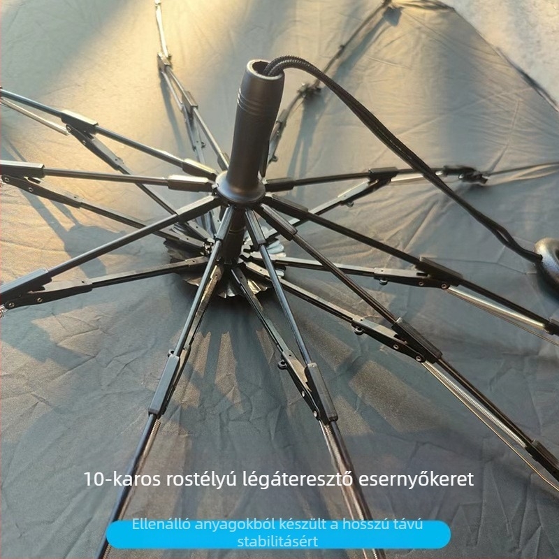 Teleszkópos autóernyő az ablak árnyékolásához, titan–ezüst anyag, logónyomtatás elérhető, univerzális kompatibilitás (Toyota)