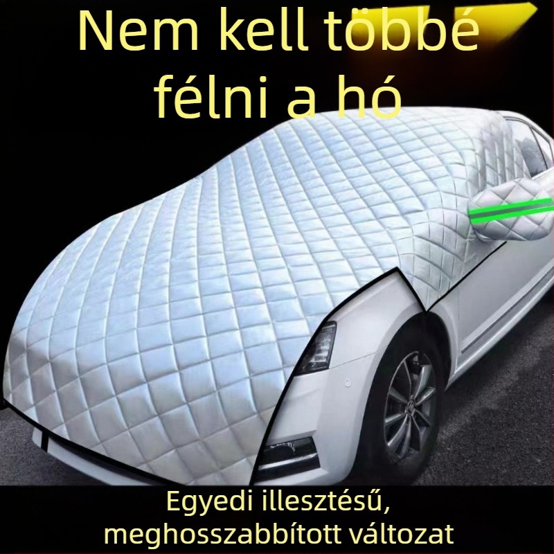 Chiweng Elülső szélvédő félfedő, alumínium fólia, téli fagy elleni védelem