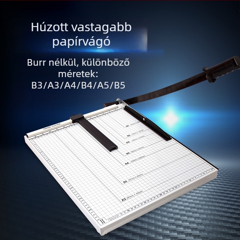 CAIDE B3 acéltestű kézi fotó- és papírvágó – hordozható, multifunkcionális vágóberendezés