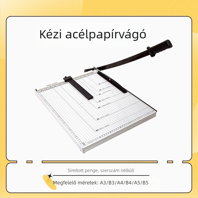 CAIDE B3 acéltestű kézi fotó- és papírvágó – hordozható, multifunkcionális vágóberendezés