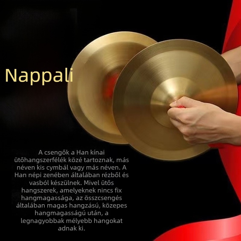 Star Road víz cymbal réz ötvözetből, fényes hang, felnőtt előadásokhoz