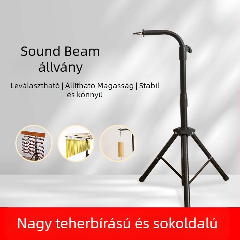 Beam bracket wind chimes kiegészítő zenei hangszerekhez, lábra álló háromlábú állvány, levehető, YSZJ-01 modell, vas
