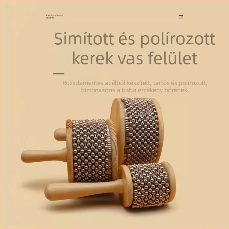 Fából készült Orff Kabasa oktatási ütőhangszer – Orff World márka, 15–35 éves korosztály számára