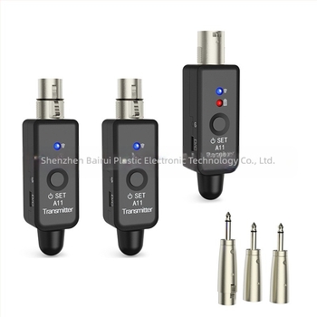 Vezeték nélküli mikrofonrendszer beépített mikrofonnal, 2.4 GHz, modell A11, beépített akkumulátor 300–500 mAh, üzemidő 3–6 óra