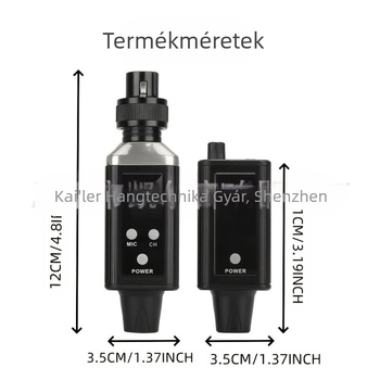 DS100 Vezeték nélküli fülmonitorozó rendszer színpadhoz - beépített 1000-1200 mAh akkumulátor, üzemidő 3-6 óra, SNR ≥95 dB, Lavalier/Live Broadcast/KTV mikrofon-kompatibilitás
