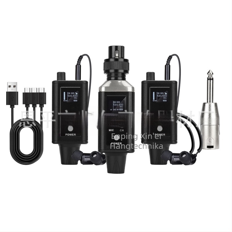 DS100 Vezeték nélküli fülmonitorozó rendszer színpadhoz - beépített 1000-1200 mAh akkumulátor, üzemidő 3-6 óra, SNR ≥95 dB, Lavalier/Live Broadcast/KTV mikrofon-kompatibilitás