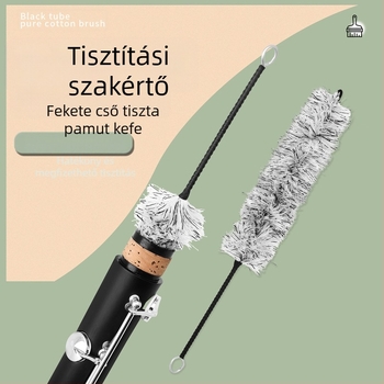 Klarinét tisztító ecset ND241 — tiszta pamutszál, belső fal tisztító ecset, hangszer-kiegészítő, Opp zacskós csomagolás