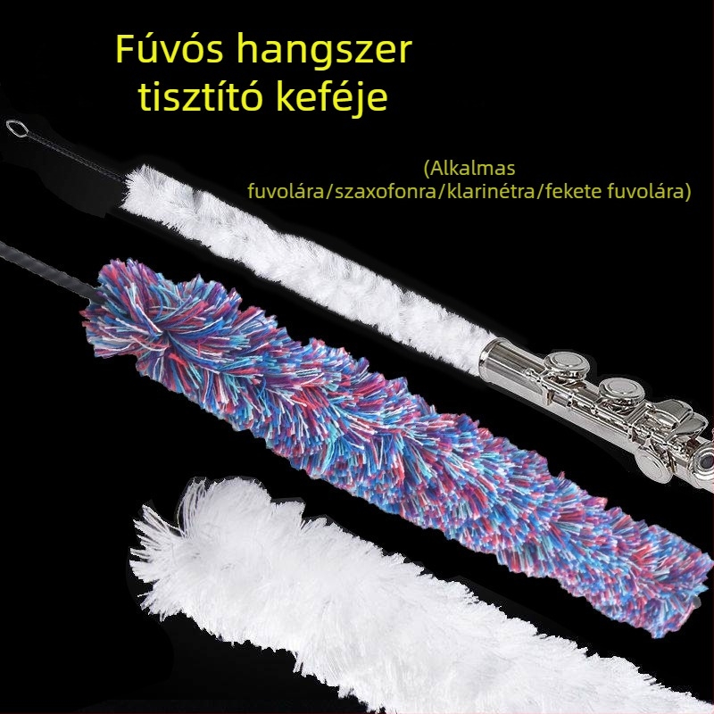Saxofon tisztító ecsetek készlet, 4 darab, gyapot és műanyag anyagból, csomagolás: OPP, márka: Gathering