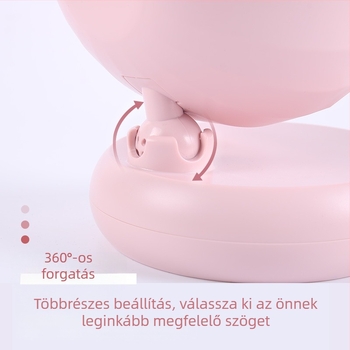 Fox asztali tükör ABS kerettel és alumínium tükörfelülettel, nem elektromos, hálószoba használatra