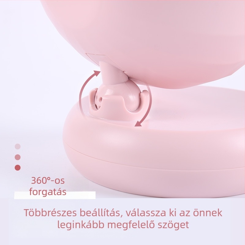 Fox asztali tükör ABS kerettel és alumínium tükörfelülettel, nem elektromos, hálószoba használatra