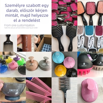 Flattering praktikus fésű – nettó tömeg 60 g, csomagolás 240 darab, testreszabható