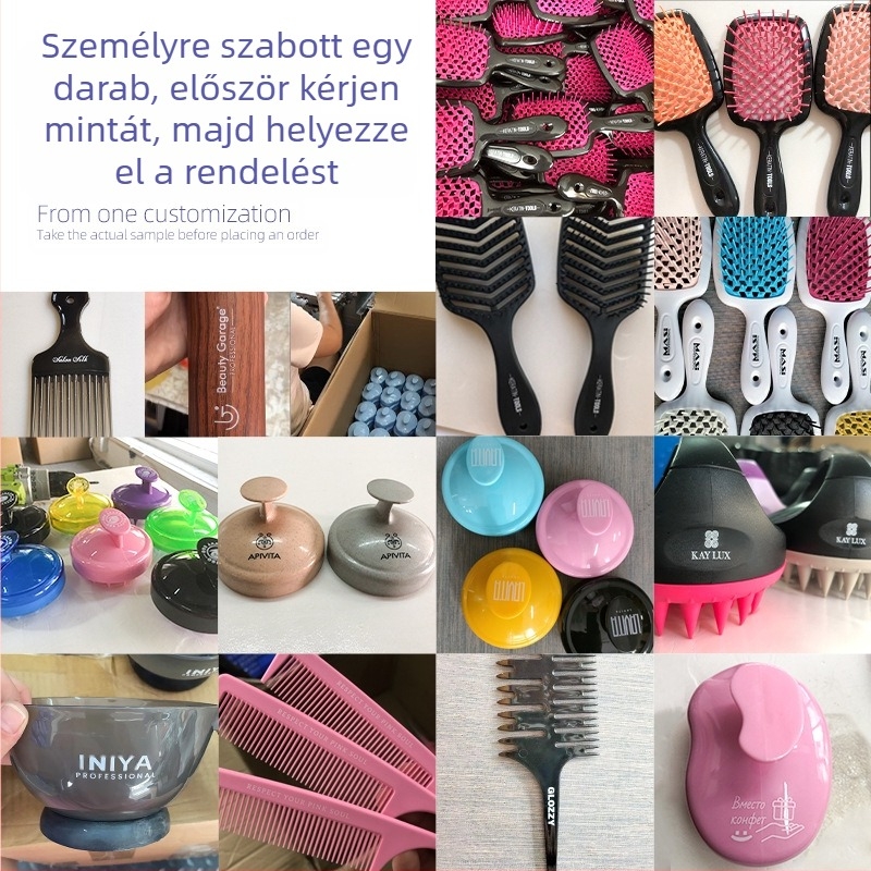 Flattering praktikus fésű – nettó tömeg 60 g, csomagolás 240 darab, testreszabható