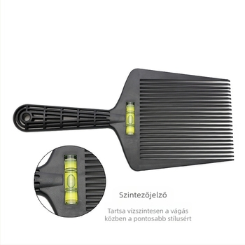 Mythus Fodrászati Vernier Egyensúly Fésű – ABS Műanyag, licencelhető magáncímke