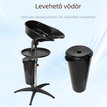 Ülő helyzetben használható hordozható samponmedence, otthoni vagy szalon használatra, könnyű, PP-anyagú, terhes nőknek és idős embereknek