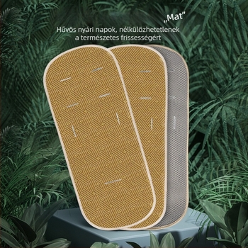 Babakocsi matrac rattanból, légáteresztő, izzadságot felszívó, testreszabható 0–1 éveseknek