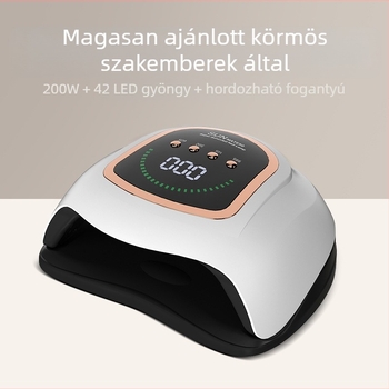 Körömlámpa 42 UV LED-del, 200W, professzionális szalonhasználatra