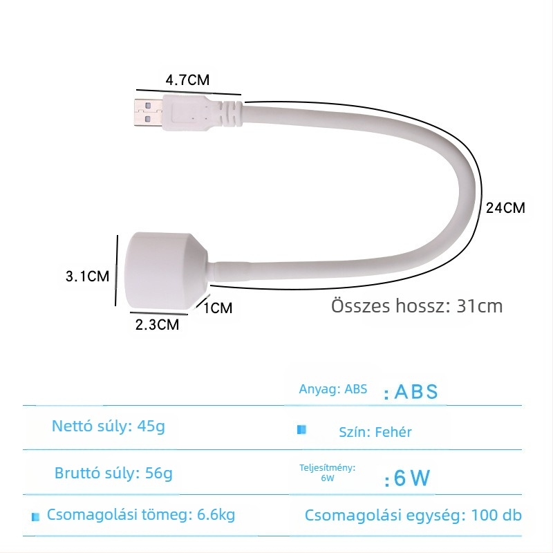 Mini USB manikűr lámpa – modell XZM-4, márka Other, OEM típusú, általános felhasználóknak