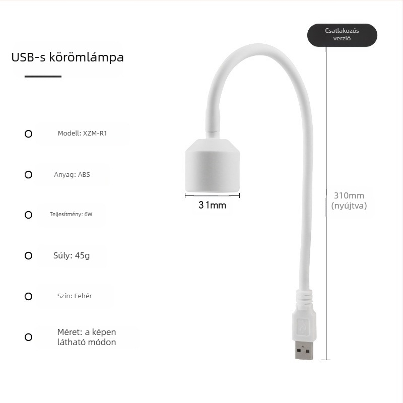 Mini USB manikűr lámpa – modell XZM-4, márka Other, OEM típusú, általános felhasználóknak