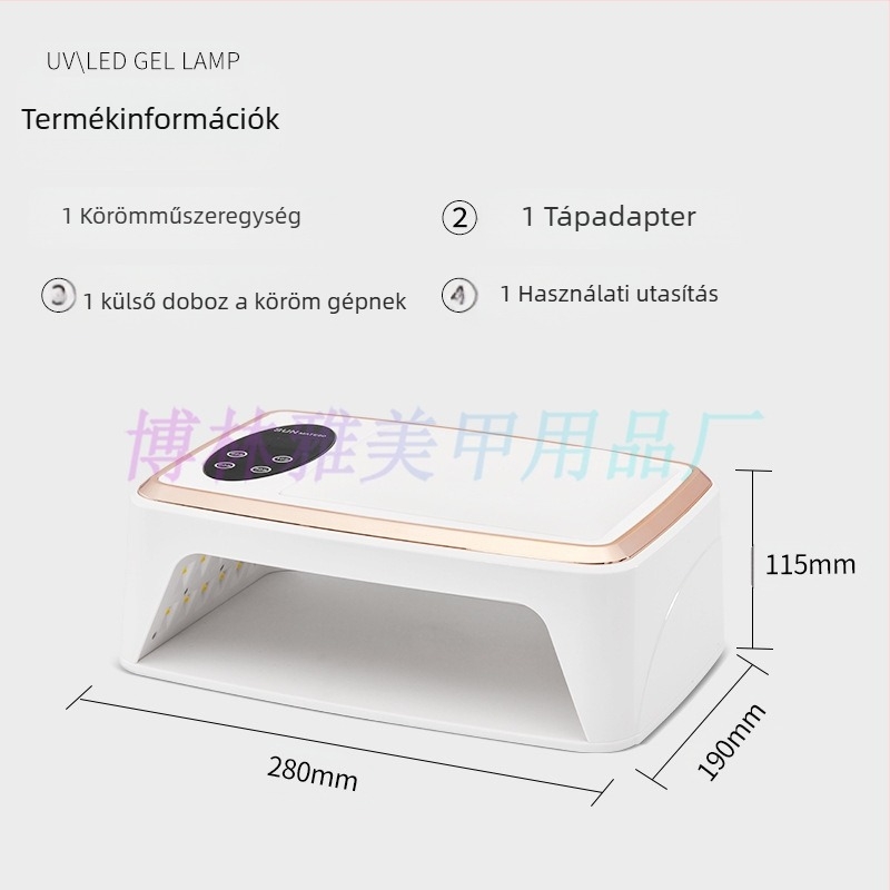 Manikűr LED lámpa Mate-60 fototerápia, 380W, 90 LED