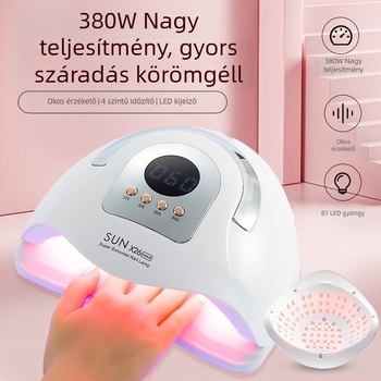 Painting Finger SUNX26 hordozható nagy teljesítményű körömlámpa gyors száradáshoz gél-lakkokhoz