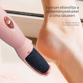 Új hordozható, hosszú nyelű lábreszelő halott bőr és tyúkszem eltávolítására, újratölthető elektromos lábápoló kő