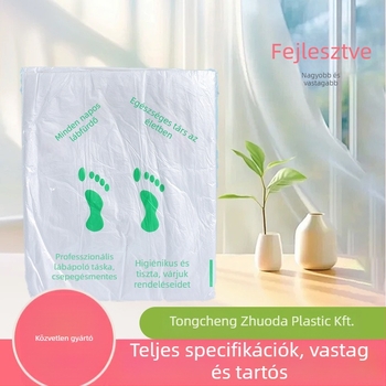 Fengfeng Egyszer használatos lábfürdő tasak, átlátszó műanyag, izolációs funkció, vastagság 2, 365 napos eltarthatóság