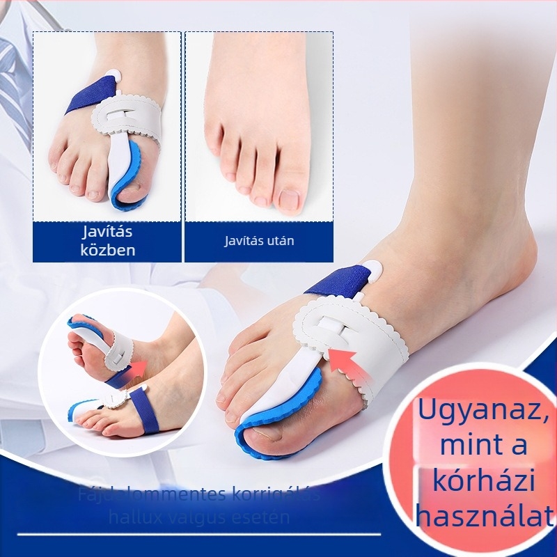 Hallux valgus korrigáló készülék bal és jobb lábra – PVC ortózis felnőtteknek, egész éves használat
