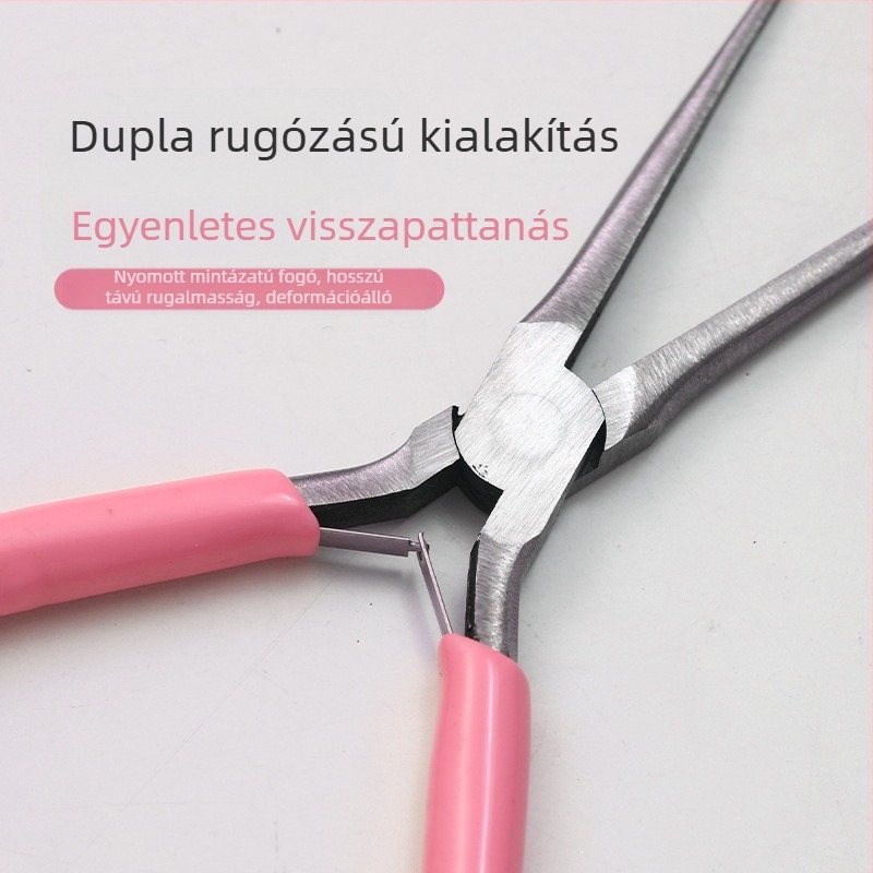 Fém körömépítő formázó klipek készlet hosszú hegyű körmökhoz, körömápolási eszköz, 66.5 g