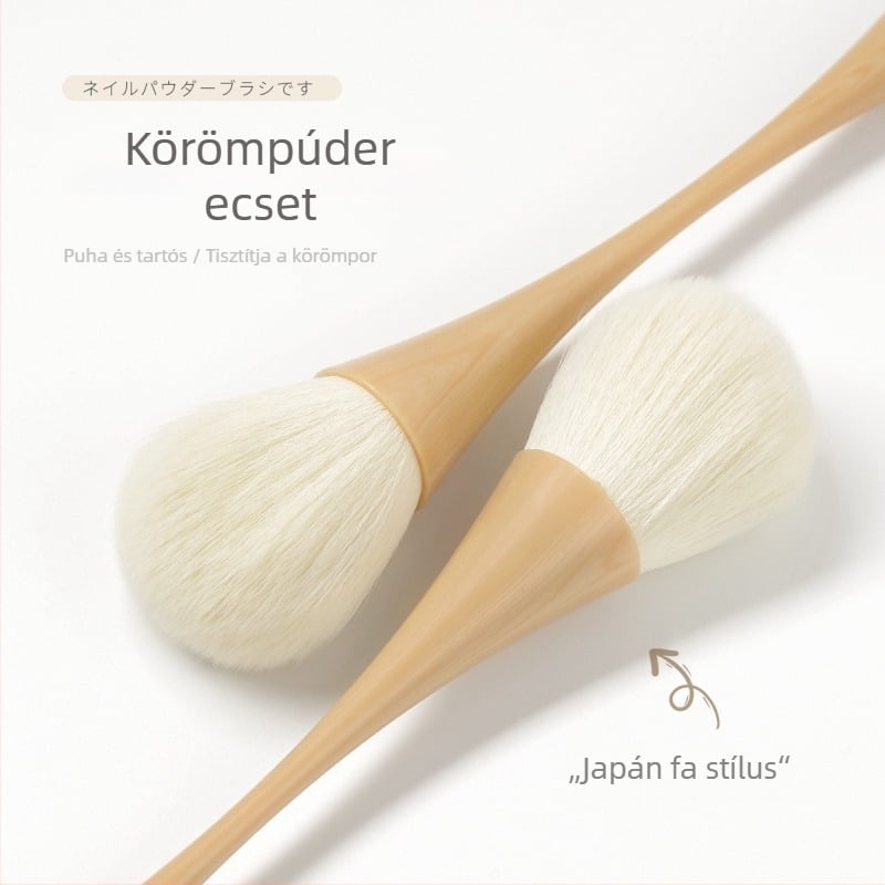 Körömpor ecset, JMOFO, hosszú nyeletű, puha szálak, hazai márka